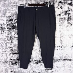 Primo Jogger Mens Size 40 SHORT Black Performance Stretch Golf Preppy Minimal